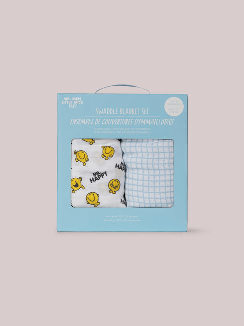 2-pack-square-swaddle-blanket-set-mr-happy-trade-JuJuBe at Sophia's StyleSwaddle Blanket Sets-1